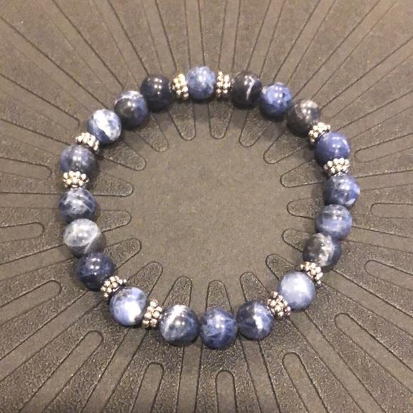 Hand Crafted * Sodalite Crystal Bracelet